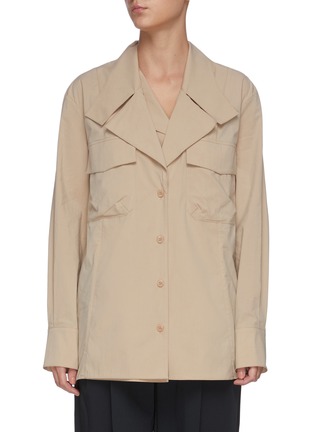 Main View - Click To Enlarge Main View - Click To Enlarge - LOW CLASSIC - Layered collar shirt