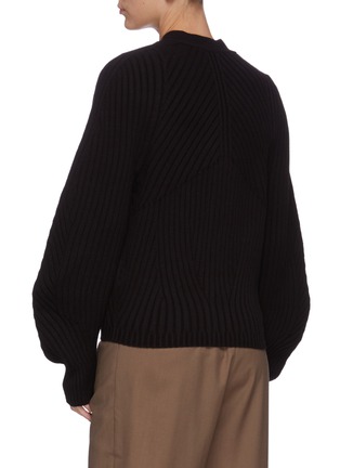 Back View - Click To Enlarge - LOW CLASSIC - Whole garment cardigan