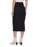 Back View - Click To Enlarge - LOW CLASSIC - Pleated wrap midi skirt