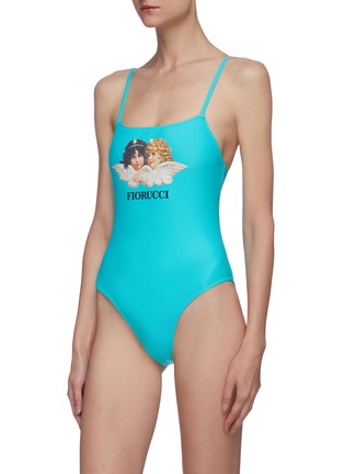 Figure View - Click To Enlarge - FIORUCCI - Angel print one piece swimsuit