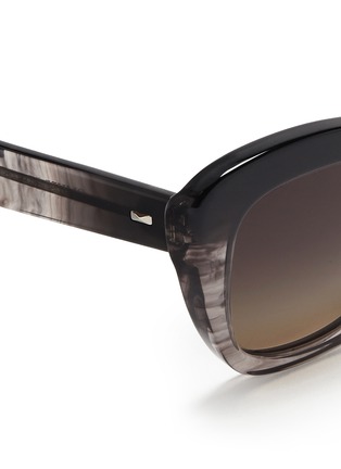 Detail View - Click To Enlarge - OLIVER PEOPLES - 'Emmy' marbled ombré acetate oversize sunglasses