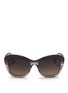 Main View - Click To Enlarge - OLIVER PEOPLES - 'Emmy' marbled ombré acetate oversize sunglasses