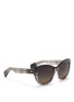 Figure View - Click To Enlarge - OLIVER PEOPLES - 'Emmy' marbled ombré acetate oversize sunglasses