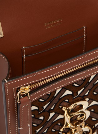 Detail View - Click To Enlarge - BURBERRY - 'Robyn' monogram print leather crossbody bag