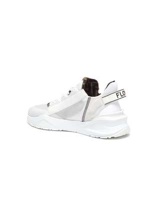 - FENDI - Flow' Deconstructed Side Zip Leather Sneakers