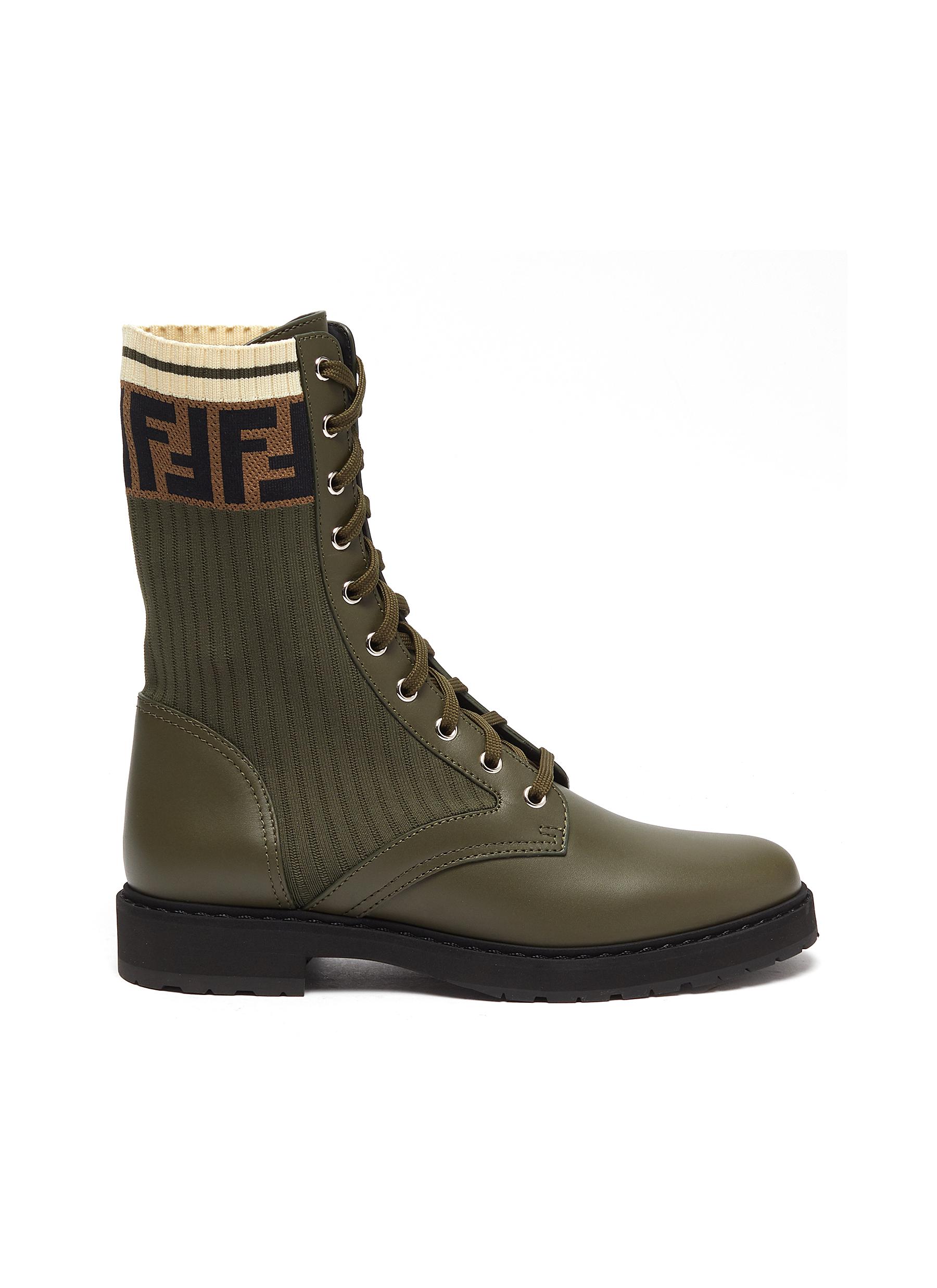 fendi combat boots