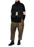 Figure View - Click To Enlarge - ZIGGY CHEN - Ribbed turtleneck colourblock cashmere knit sweater