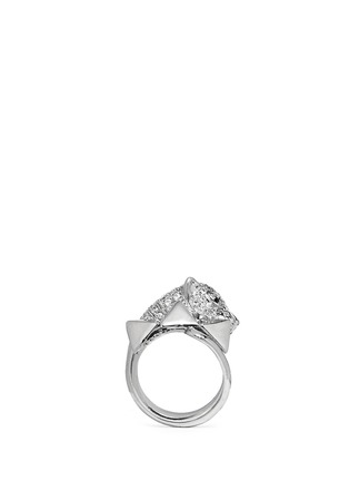 Main View - Click To Enlarge - IOSSELLIANI - Crystal pavé panther head ring