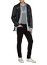 Figure View - Click To Enlarge - AMIRI - Stacked dark wash slim fit jeans
