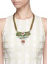 Figure View - Click To Enlarge - IOSSELLIANI - Star crystal metal plastron necklace