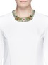 Figure View - Click To Enlarge - IOSSELLIANI - Star crystal metal plastron collar necklace