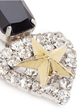 Detail View - Click To Enlarge - IOSSELLIANI - Crystal star badge earrings