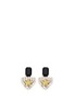 Main View - Click To Enlarge - IOSSELLIANI - Crystal star badge earrings
