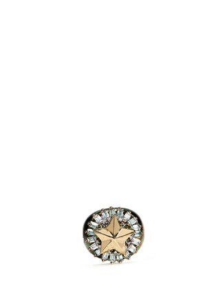 Main View - Click To Enlarge - IOSSELLIANI - Star crystal chunky ring