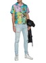 Figure View - Click To Enlarge - AMIRI - Distressed watercolour skinny jeans