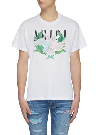 Main View - Click To Enlarge - AMIRI - Lovebirds' graphic print T-shirt