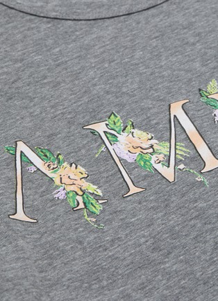 - AMIRI - Floral logo print crewneck T-shirt