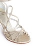 Detail View - Click To Enlarge - STUART WEITZMAN - 'Sidewinder' foil nappa leather sandals