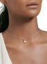 Detail View - Click To Enlarge - DAVID YURMAN - Cable Collectible' diamond 18k gold initial H charm necklace
