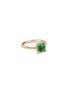 DAVID YURMAN - Petite Chatelaine' diamond jadeite 18k gold pave bezel ring
