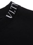  - VALENTINO GARAVANI - VLTN logo ribbed mock neck T-shirt