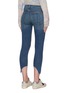 Back View - Click To Enlarge - RAG & BONE - 'Cate' asymmetric raw hem crop skinny jeans
