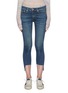 Main View - Click To Enlarge - RAG & BONE - 'Cate' asymmetric raw hem crop skinny jeans