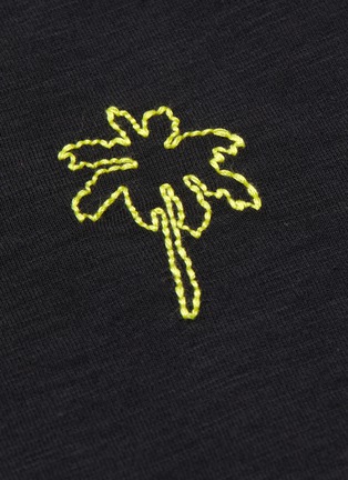  - RAG & BONE - Palm tree embroidered cotton T-shirt