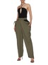 Figure View - Click To Enlarge - DION LEE - Gathered Tie Hollow Out Pants
