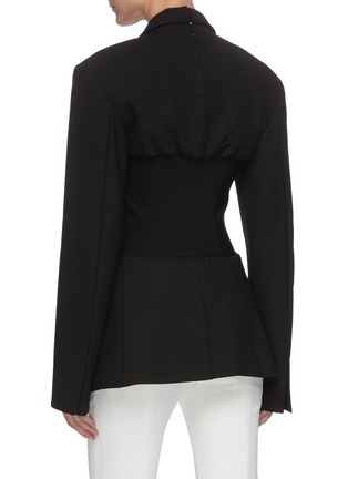 Back View - Click To Enlarge - DION LEE - Corset insert blazer