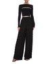Figure View - Click To Enlarge - DION LEE - Layered cutout rib knit top
