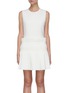 Main View - Click To Enlarge - DION LEE - Pleat skirt sleeveless mini dress