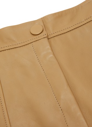  - PETAR PETROV - 'HOGAN' Panel Crop Leg Leather Pants