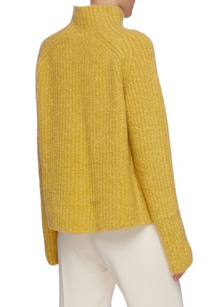 Back View - Click To Enlarge - PETAR PETROV - Boucle turtleneck cropped sweater