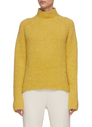 Main View - Click To Enlarge - PETAR PETROV - Boucle turtleneck cropped sweater