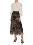 Figure View - Click To Enlarge - ZIMMERMANN - 'Ladybeetle Fortune' graphic embroidered tulle midi skirt