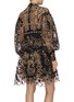 Back View - Click To Enlarge - ZIMMERMANN - 'Ladybeetle Fortune' graphic embroidered tulle mini dress