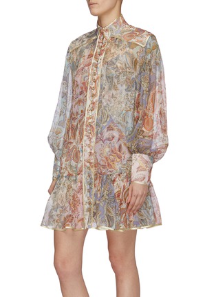 Detail View - Click To Enlarge - ZIMMERMANN - 'Lucky Bound' paisley floral print silk mini dress