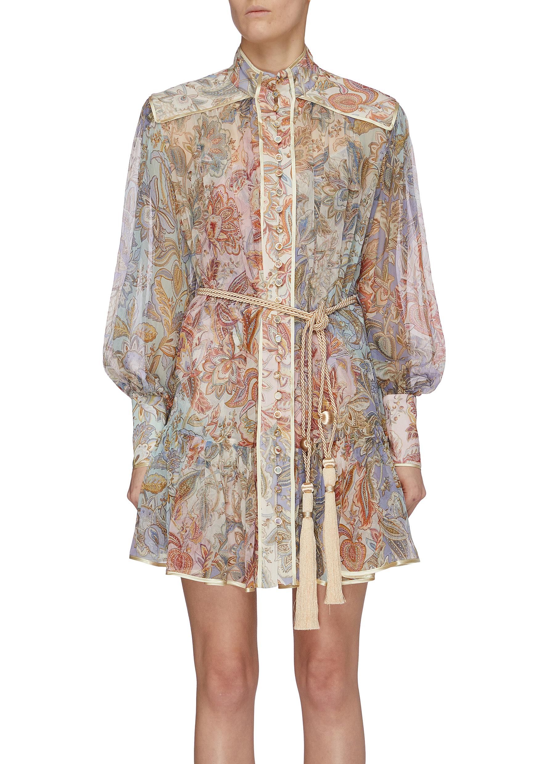 zimmermann floral mini dress