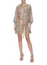 Figure View - Click To Enlarge - ZIMMERMANN - 'Lucky Bound' paisley floral print silk mini dress