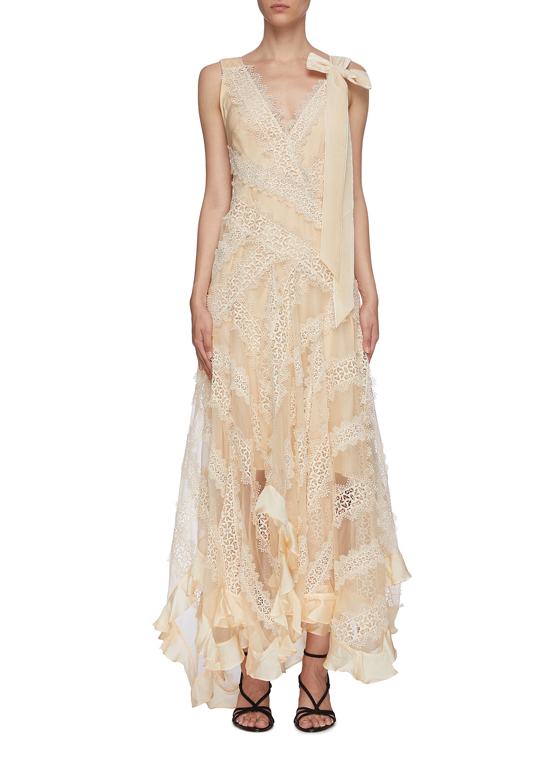 zimmermann lace slip dress