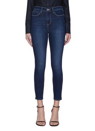 Main View - Click To Enlarge - L'AGENCE - 'MARGOT' Crop Skinny Jeans