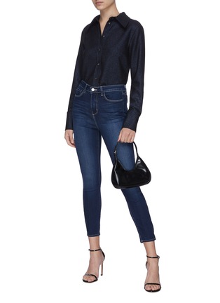 Figure View - Click To Enlarge - L'AGENCE - 'MARGOT' Crop Skinny Jeans
