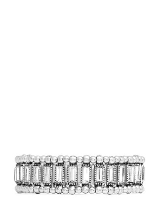 Main View - Click To Enlarge - PHILIPPE AUDIBERT - 'Titia' baguette cut crystal elastic bracelet