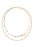 Main View - Click To Enlarge - GAVIRIA - Friendship crystal 18k gold plated necklace