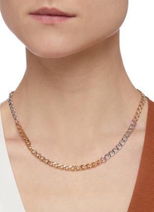 Figure View - Click To Enlarge - GAVIRIA - Disco 18k gold plated chain necklace