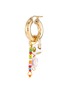Main View - Click To Enlarge - GAVIRIA - Smiley crystal charm 18k gold plated silver single earrings