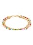 Main View - Click To Enlarge - GAVIRIA - Friendship crystal 18k gold plated bracelet