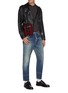 Figure View - Click To Enlarge - SAINT LAURENT - High rise straight jeans