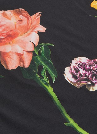  - VALENTINO GARAVANI - Floral print cotton T-shirt